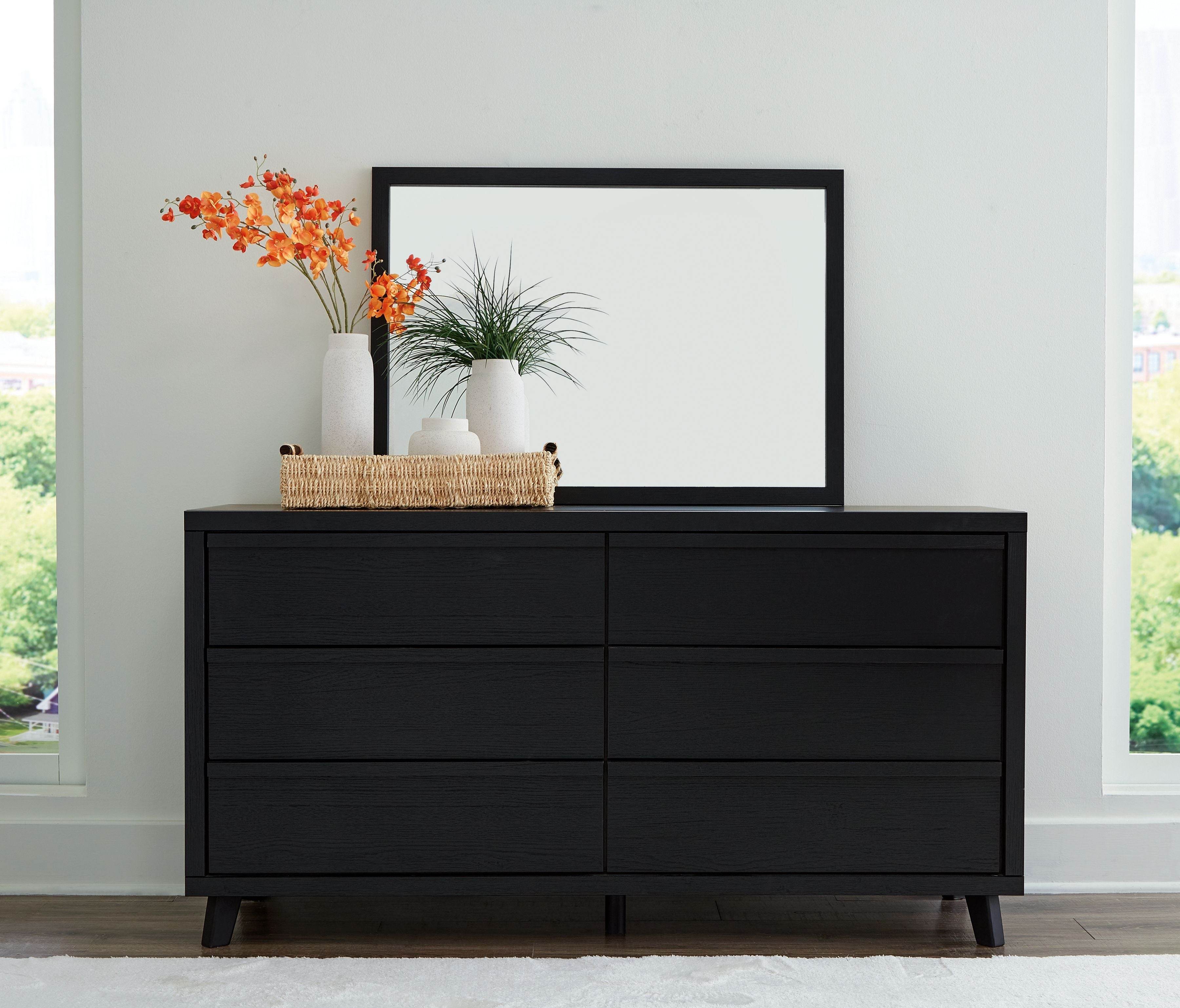 Danziar - Dresser And Mirror - Black-2