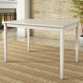 Farmhouse 32 x 48 inch Dining Table in Antique White Wood Finish-0