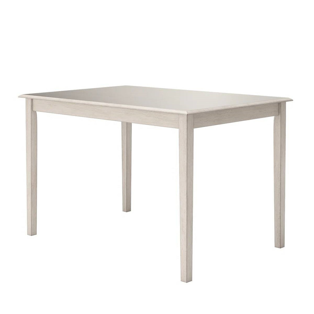 Farmhouse 32 x 48 inch Dining Table in Antique White Wood Finish-1
