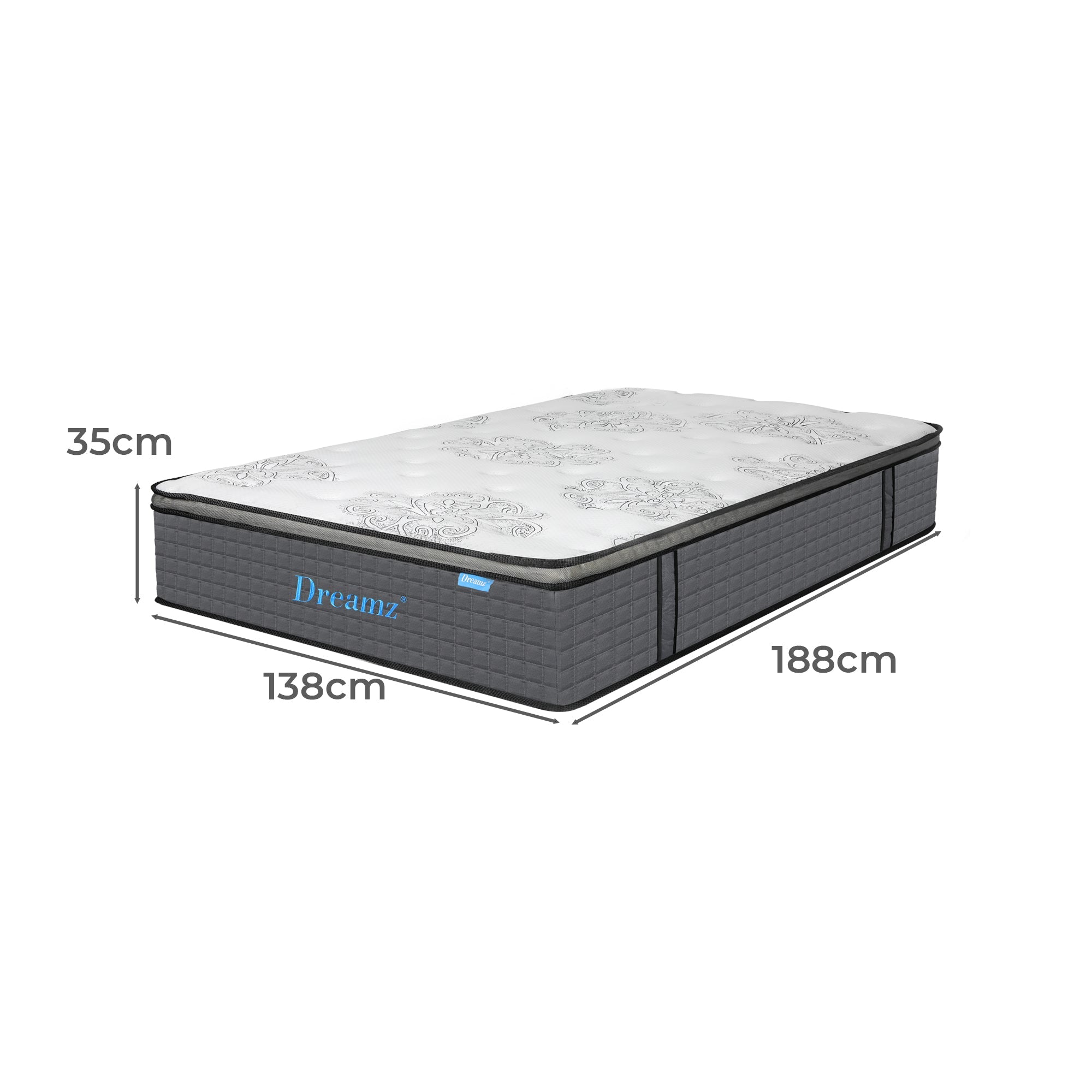 Dreamz Spring Mattress Bed Pocket Egg Double-1