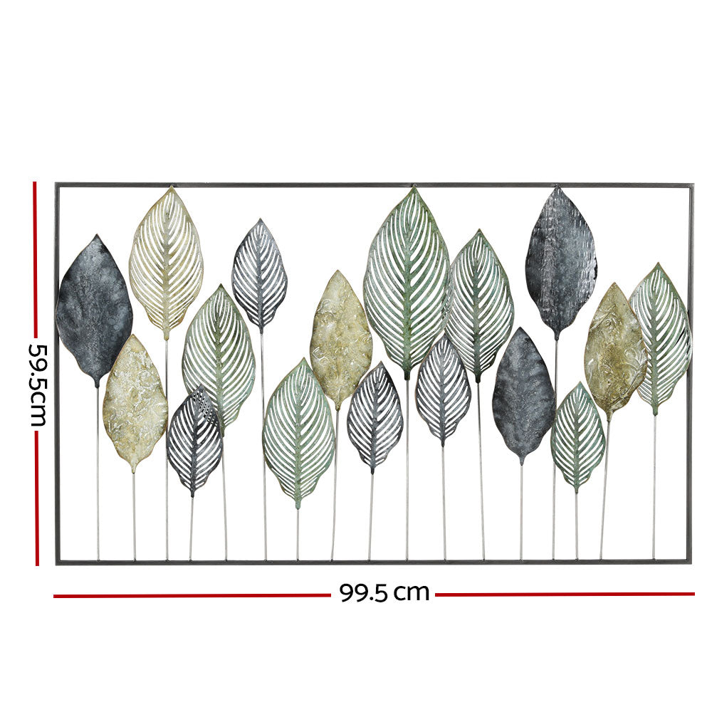 NNEDSZ Metal Wall Art Hanging Sculpture Home Decor Leaf Tree of Life Framed-1