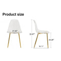 Modern 6 piece minimalist transparent dining chairs