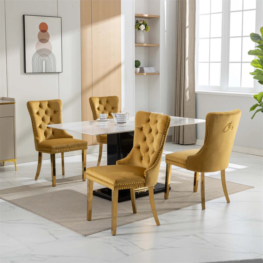 Nikki Collection Modern, High-end Tufted set of Two