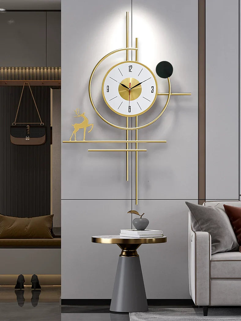 Luxury Fashion Wall Art Clock | 42x66 cm-4