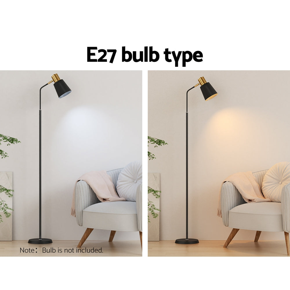 NNEDSZ Floor Lamp Modern Light Stand LED Home Room Office Reading Black-4