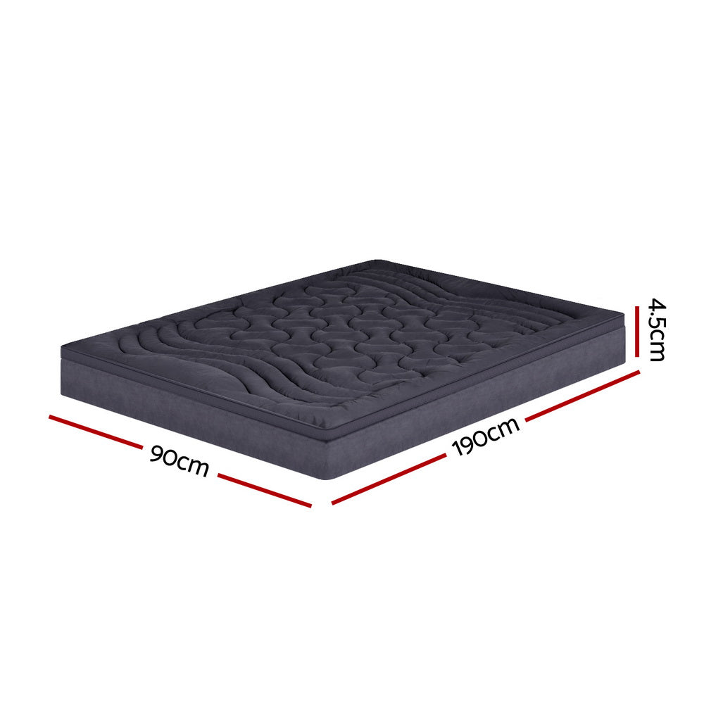 NNEDSZ Bedding Mattress Topper Pillowtop 3-Zone Single