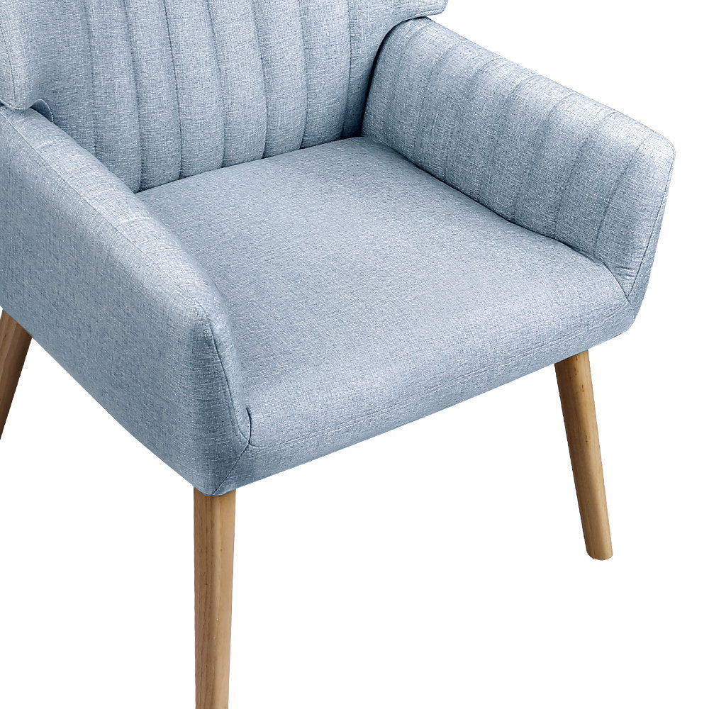 NNEDSZ Armchair Lounge Chair Armchairs Accent Chairs Sofa Couch Fabric Grey