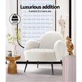 NNEDSZ Armchair Lounge Chair Armchairs Accent Arm Chairs Sherpa Boucle White