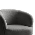 NNEDSZ Armchair Lounge Chair Accent Chairs Arm Armchairs Sherpa Boucle Charcoal