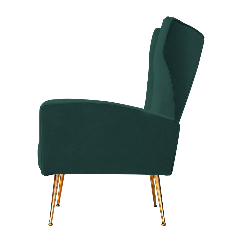 NNEDSZ Armchair Lounge Chairs Accent Armchairs Chair Velvet Sofa Green Seat