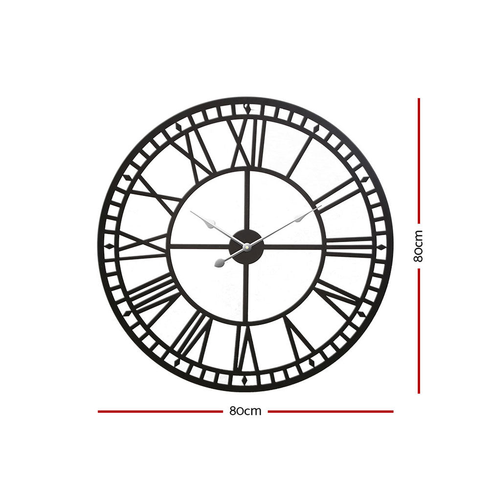 NNEDSZ Wall Clock Large Modern Vintage Retro Metal Clocks Handmade Home Office Decor-1