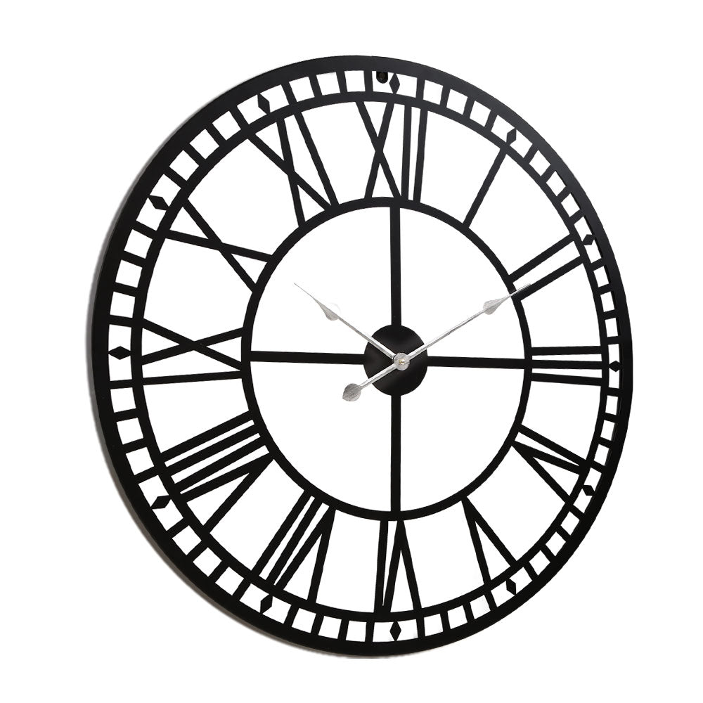 NNEDSZ Wall Clock Large Modern Vintage Retro Metal Clocks Handmade Home Office Decor-2