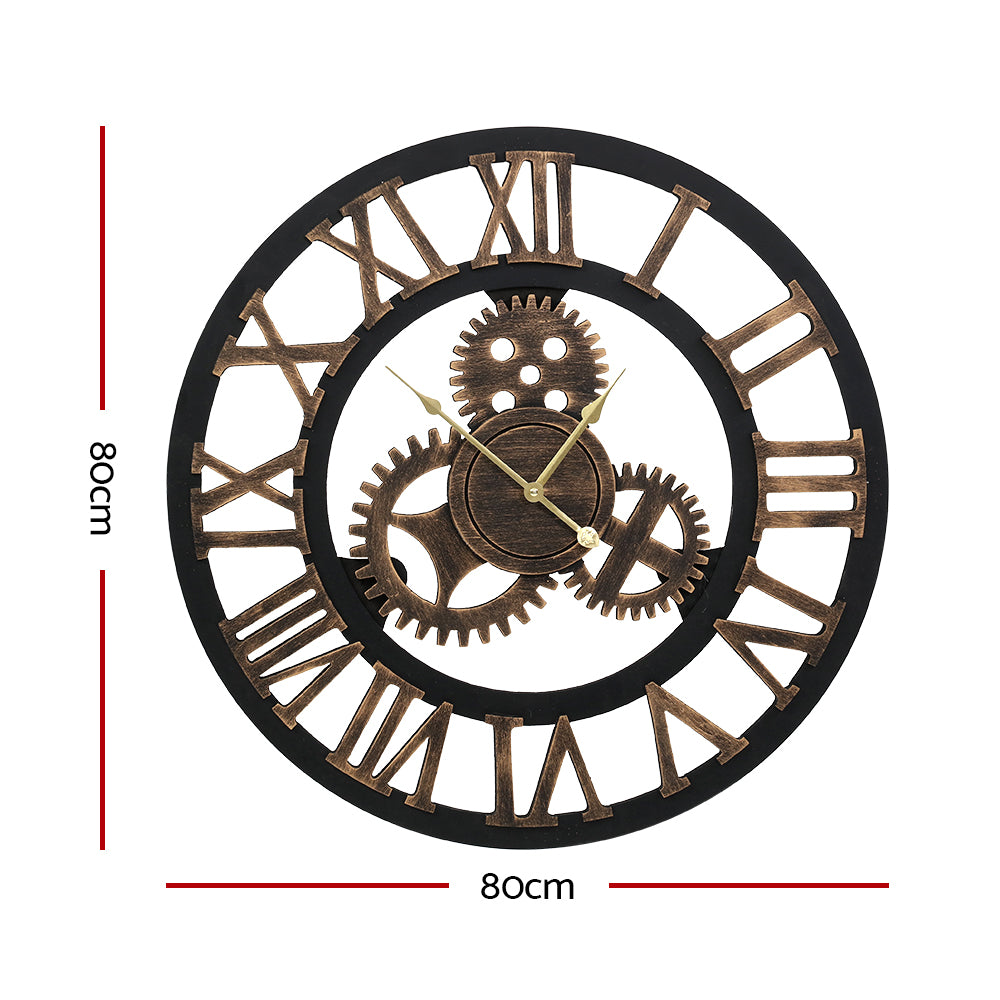 NNEDSZ Wall Clock Large Modern Vintage Retro Metal Clocks 80CM Home Office Decor-1