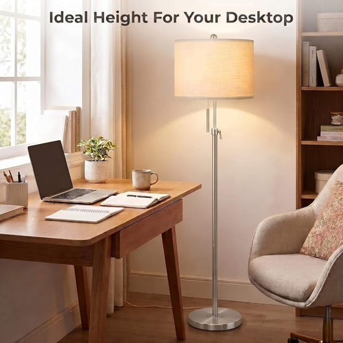Brushed Adjustable Floor Lamp