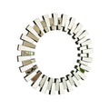 32'' Kaltis Mirror, Wall-mounted Modern Decorative Circle PU Mirror, Irregular Shape, Suitable for Bathroom, Bedroom, Living Room, Corridor, Entryway, etc.