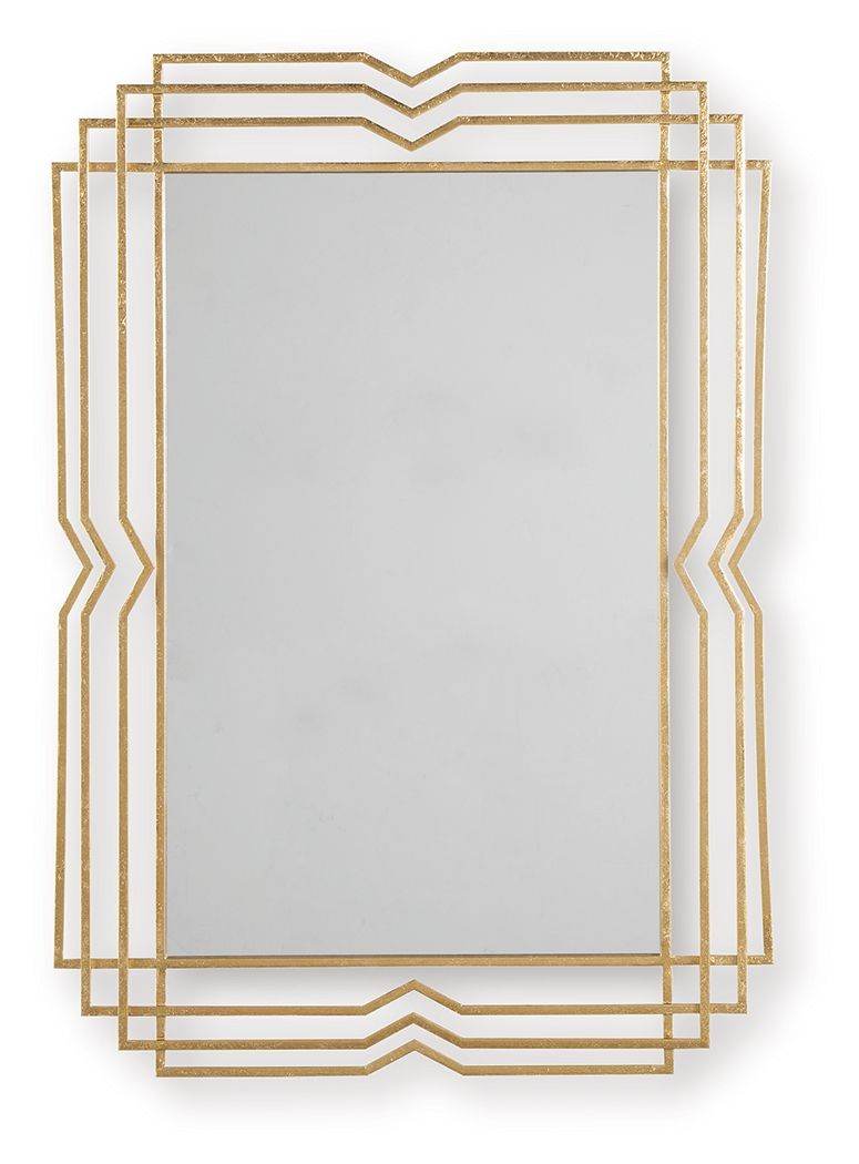 Claybrook - Accent Mirror - Gold Finish-0