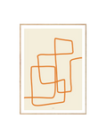 Abstract Lines Orange II-0