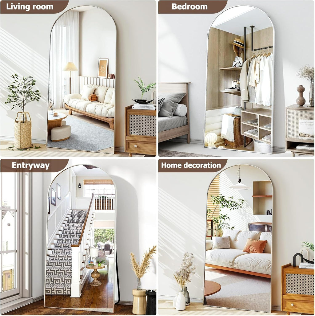 46x76 Inches Full Length Freestanding Silver Mirror