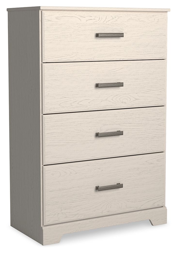 Stelsie - Four Drawer Chest - White-0