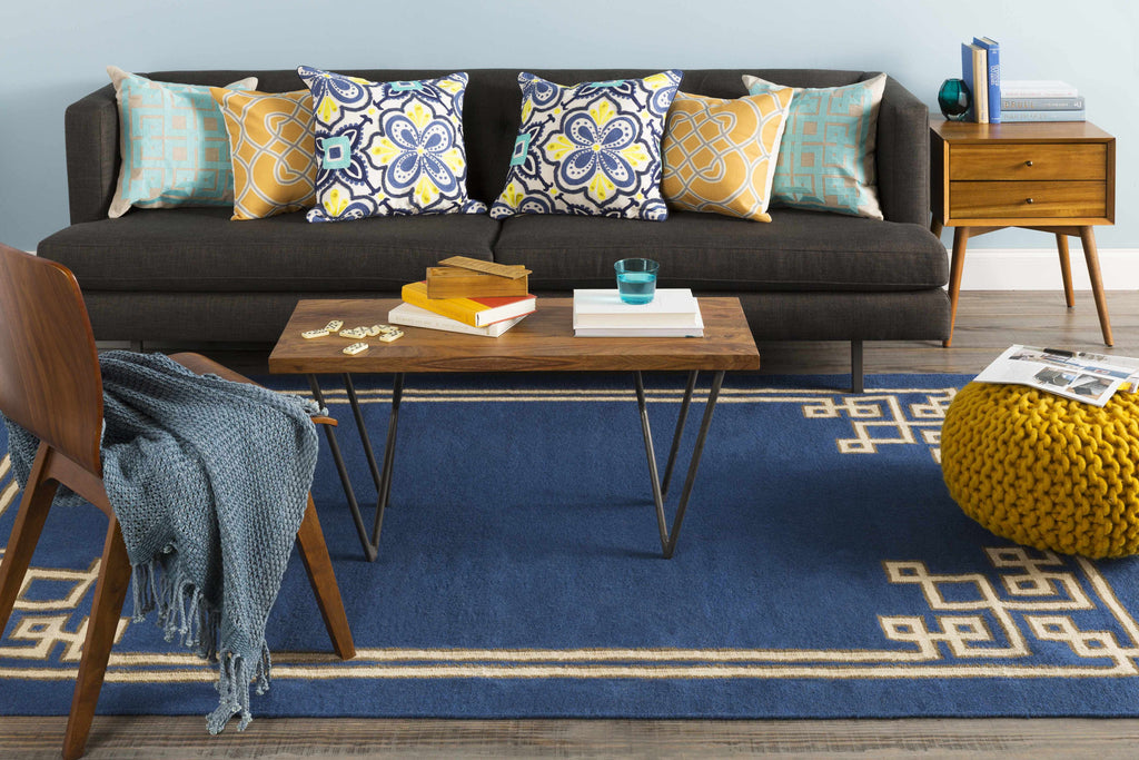 Plenty Aqua Geometric Pattern Accent Pillow - Clearance