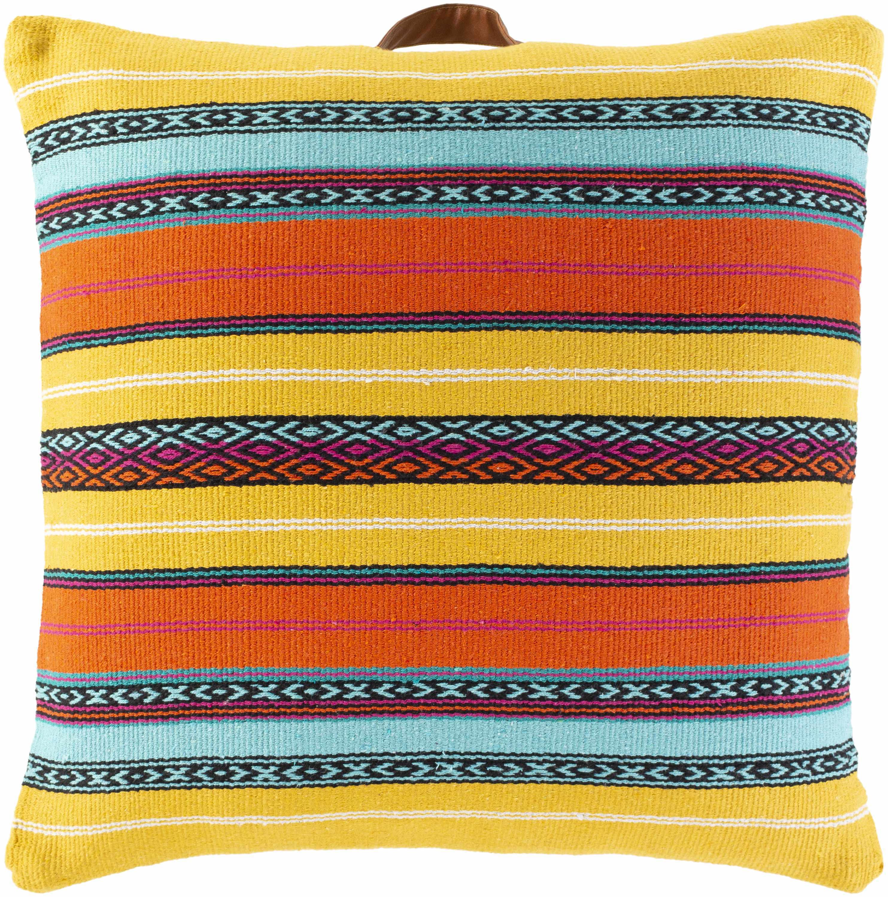 Amna Vibrant Striped Accent Pillow - Clearance