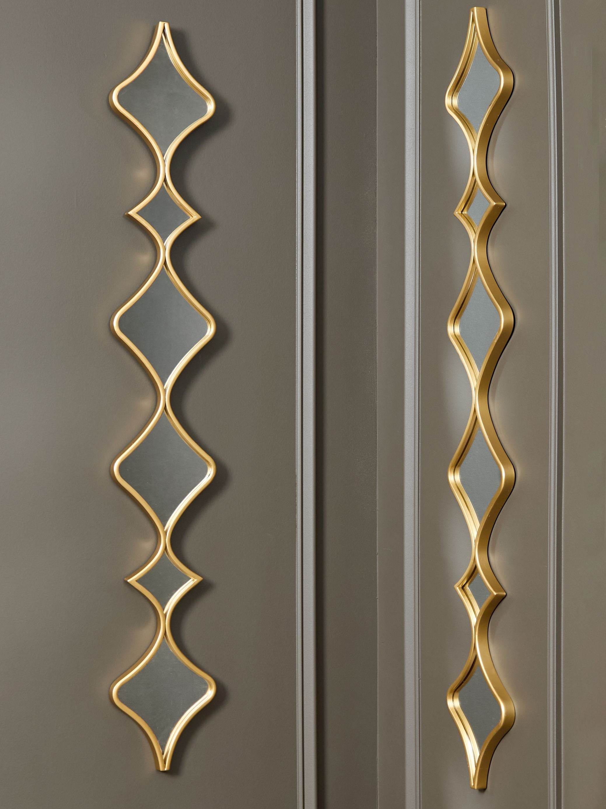 Harriswood - Accent Mirror Set (Set of 2) - Gold Finish-2