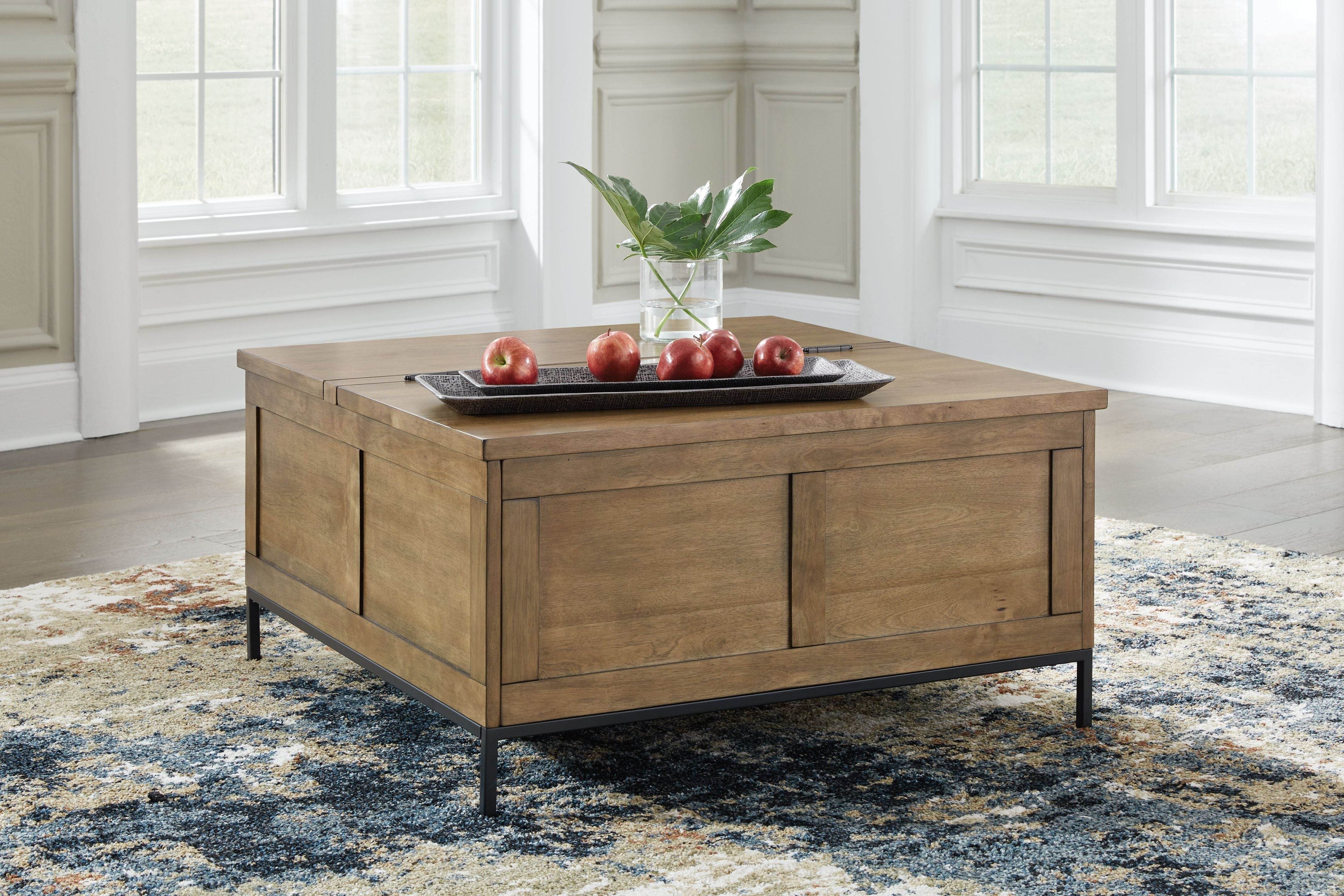 Torlanta - Lift Top Cocktail Table - Brown-2