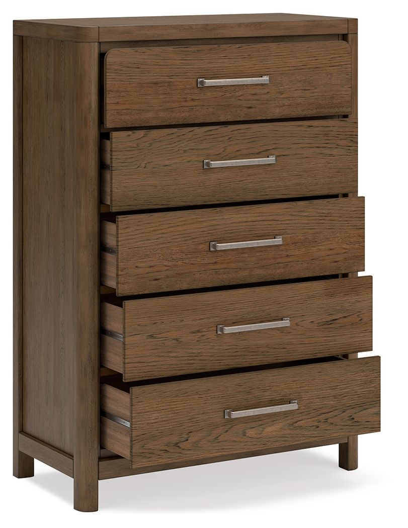 Cabalynn - Five Drawer Chest - Light Brown-2