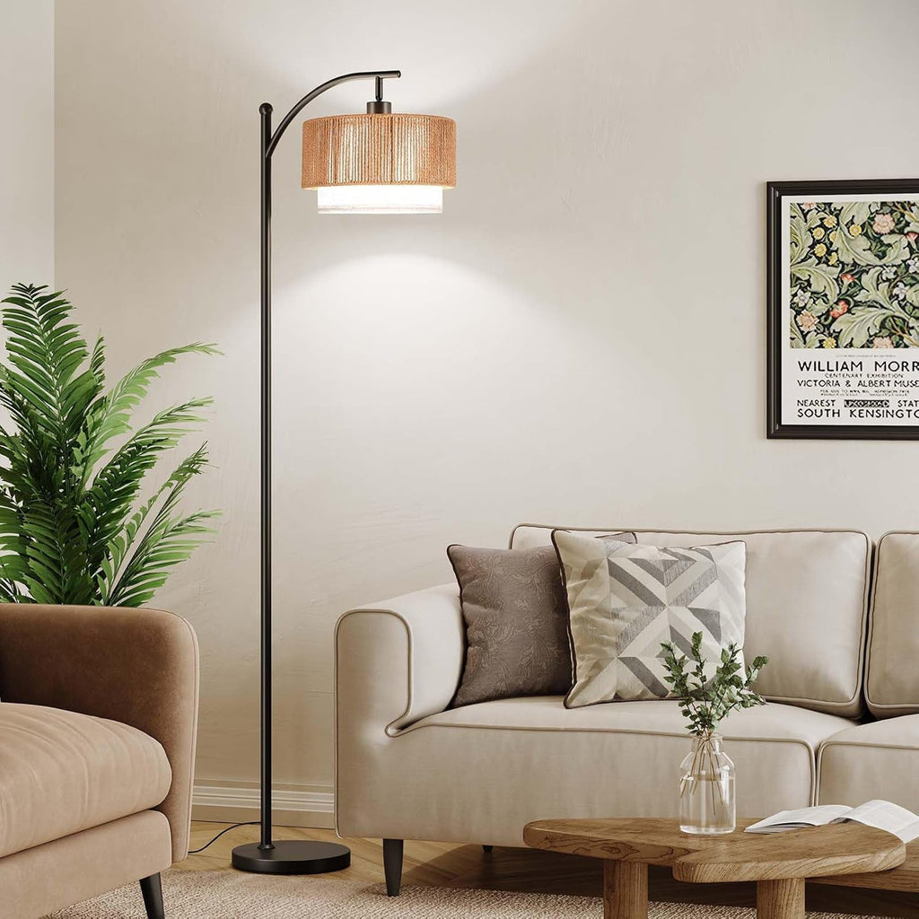 Arched Floor Lamp With Adjustable Color Temperatures