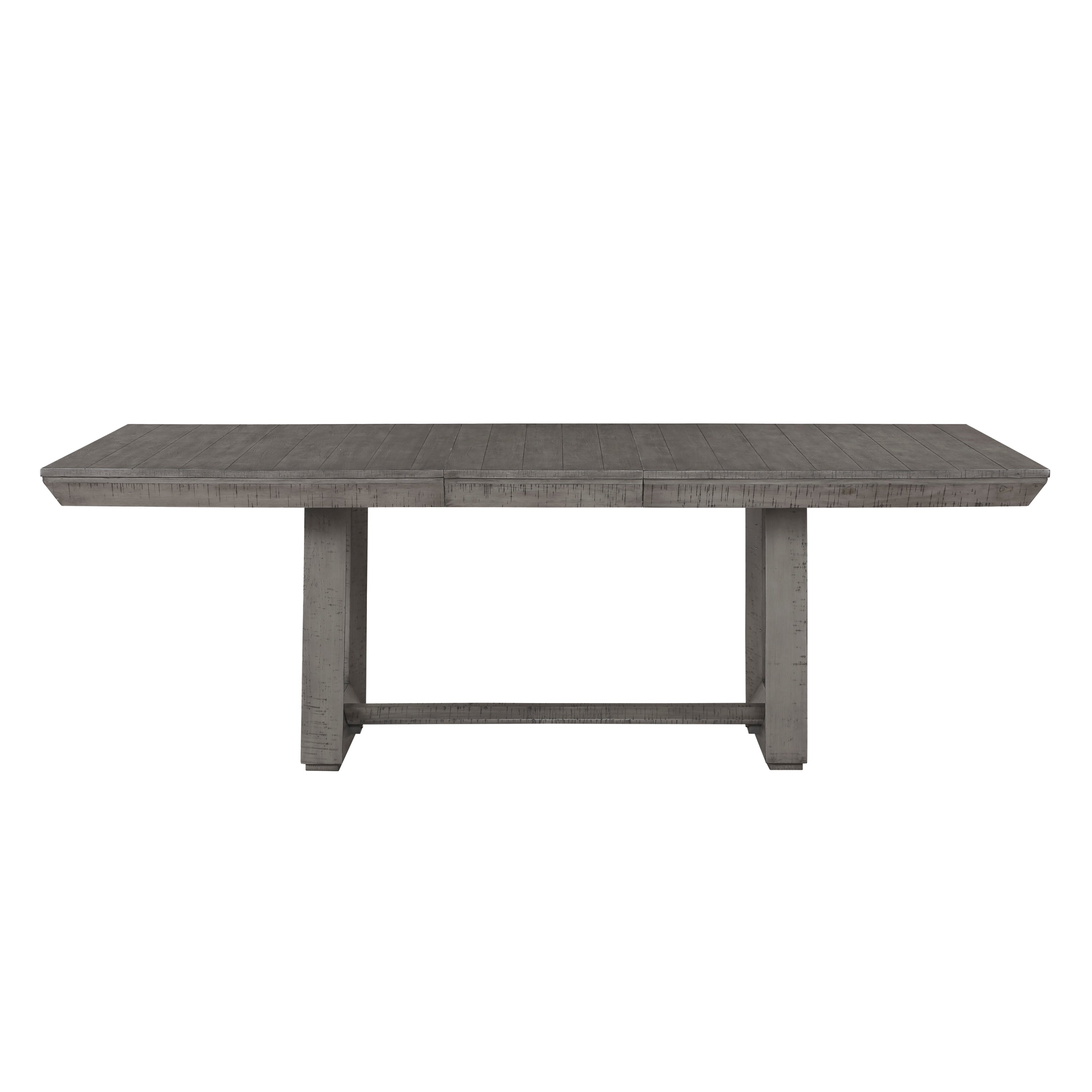 Modern Rustic Design Gray Finish Dining Table