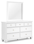 Fortman - Dresser And Mirror - White-0