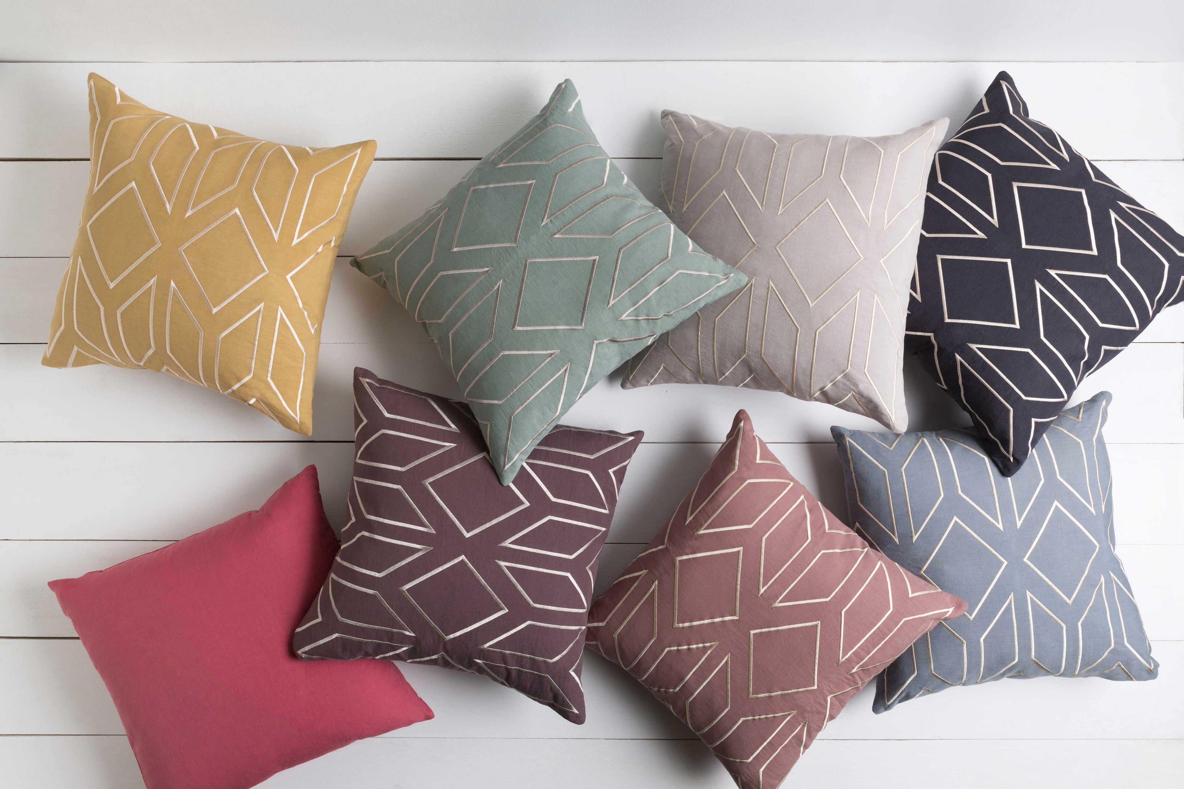Mounds Pink Geometric Accent Pillow - Clearance