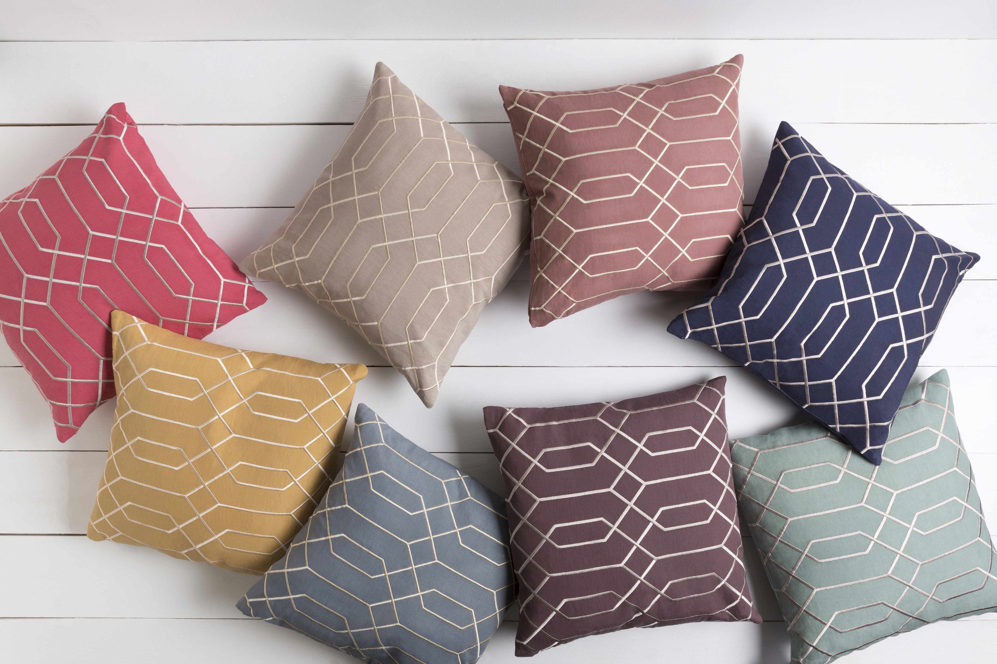 Kunle Mustard Geometric Accent Pillow - Clearance