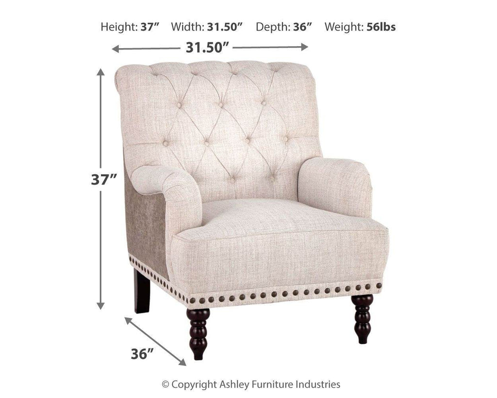 Tartonelle - Accent Chair - Ivory / Taupe-2