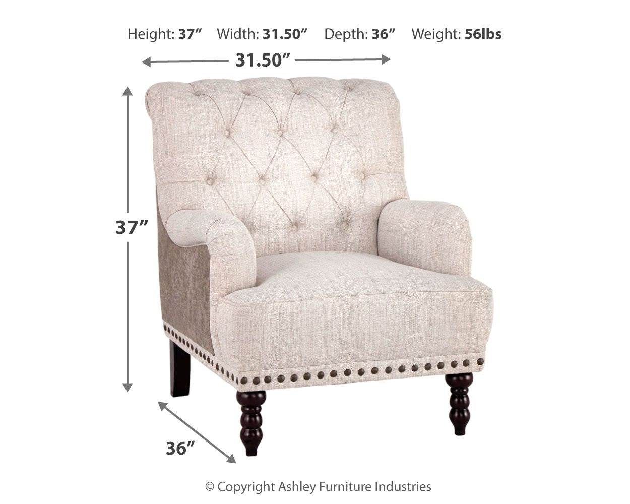 Tartonelle - Accent Chair - Ivory / Taupe-2