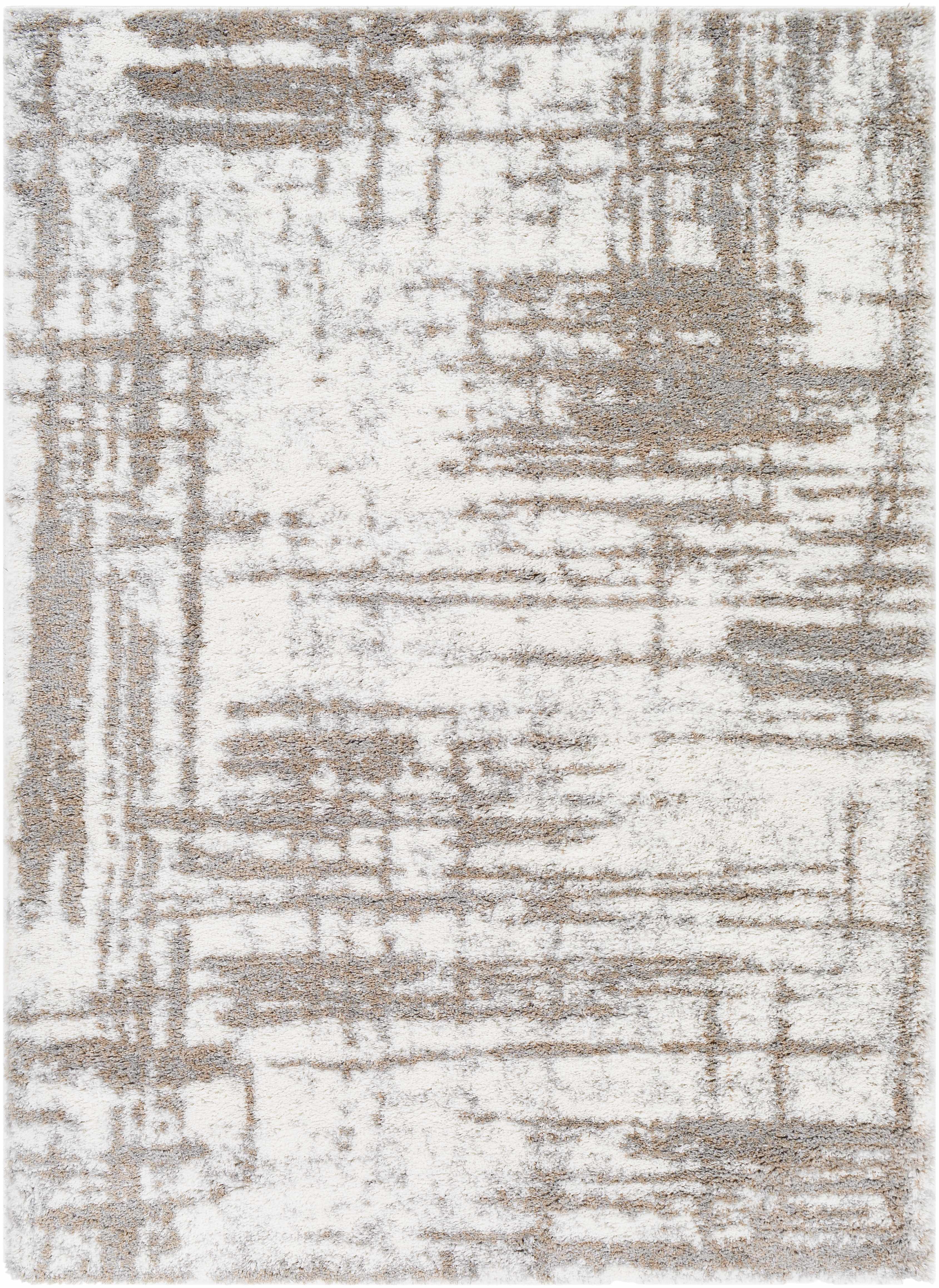 Broulee Abstract Striped Plush Rug-4