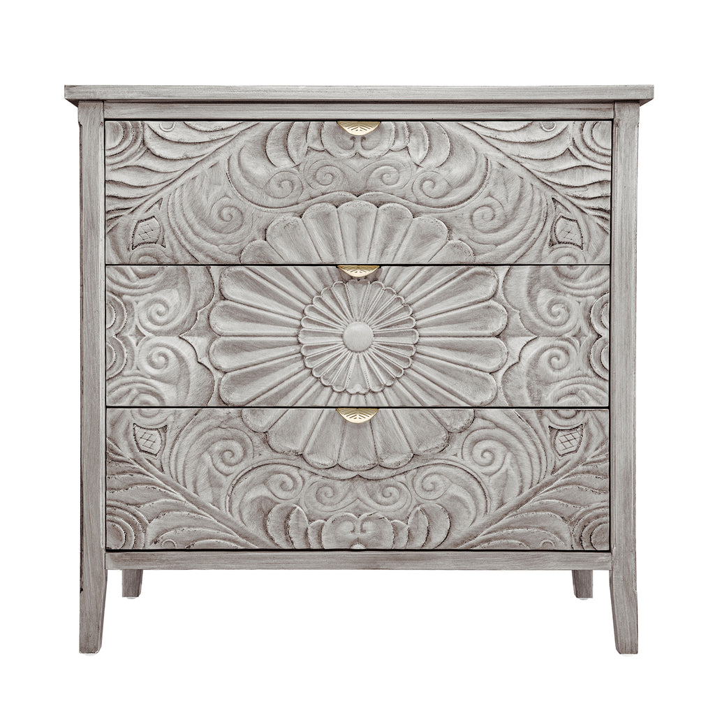 3 Drawer Cabinet, American Furniture, Suitable for Bedroom, Living Room, Study