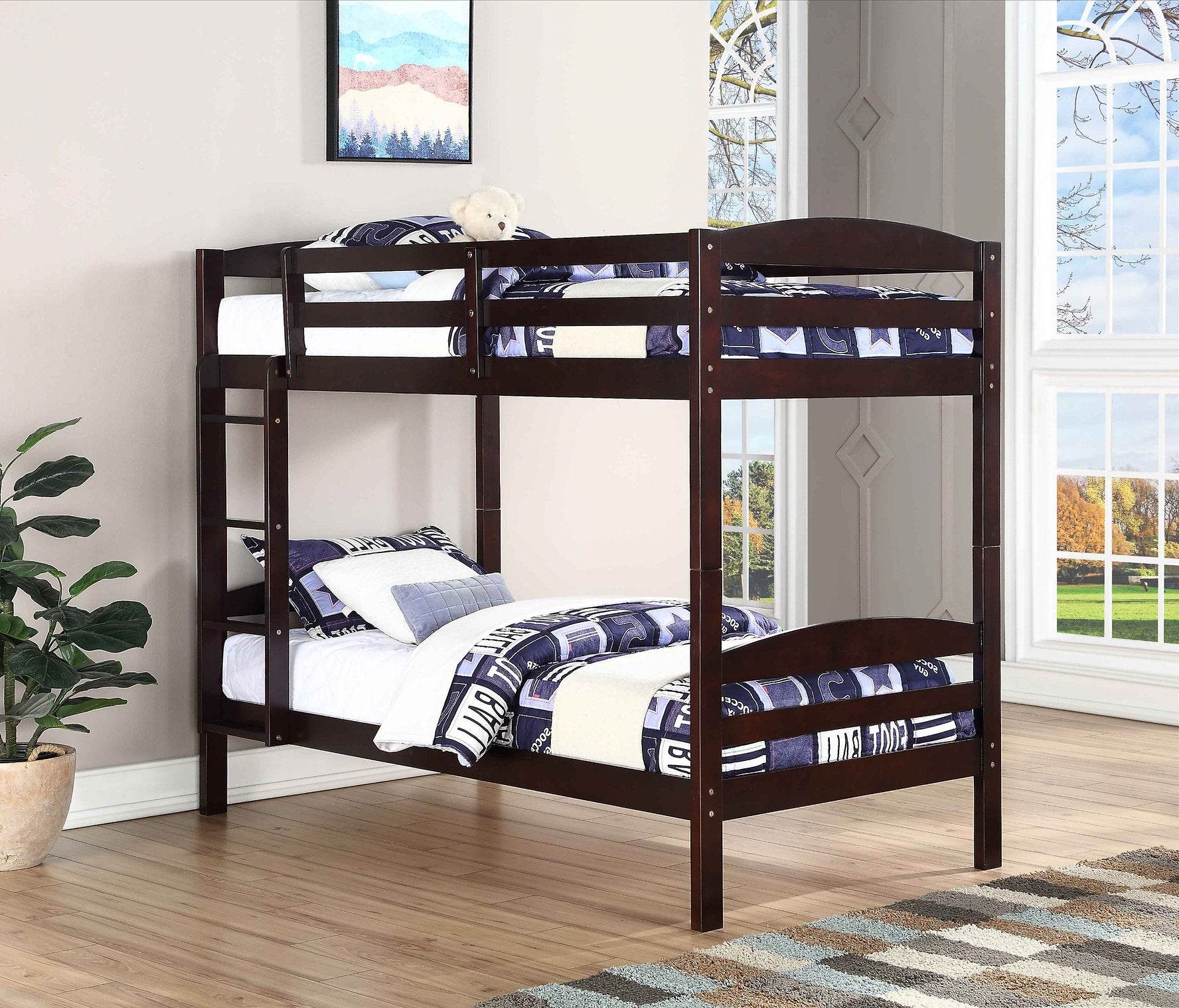 Haven Single over Single Bunk Bed - Solid Wood-0