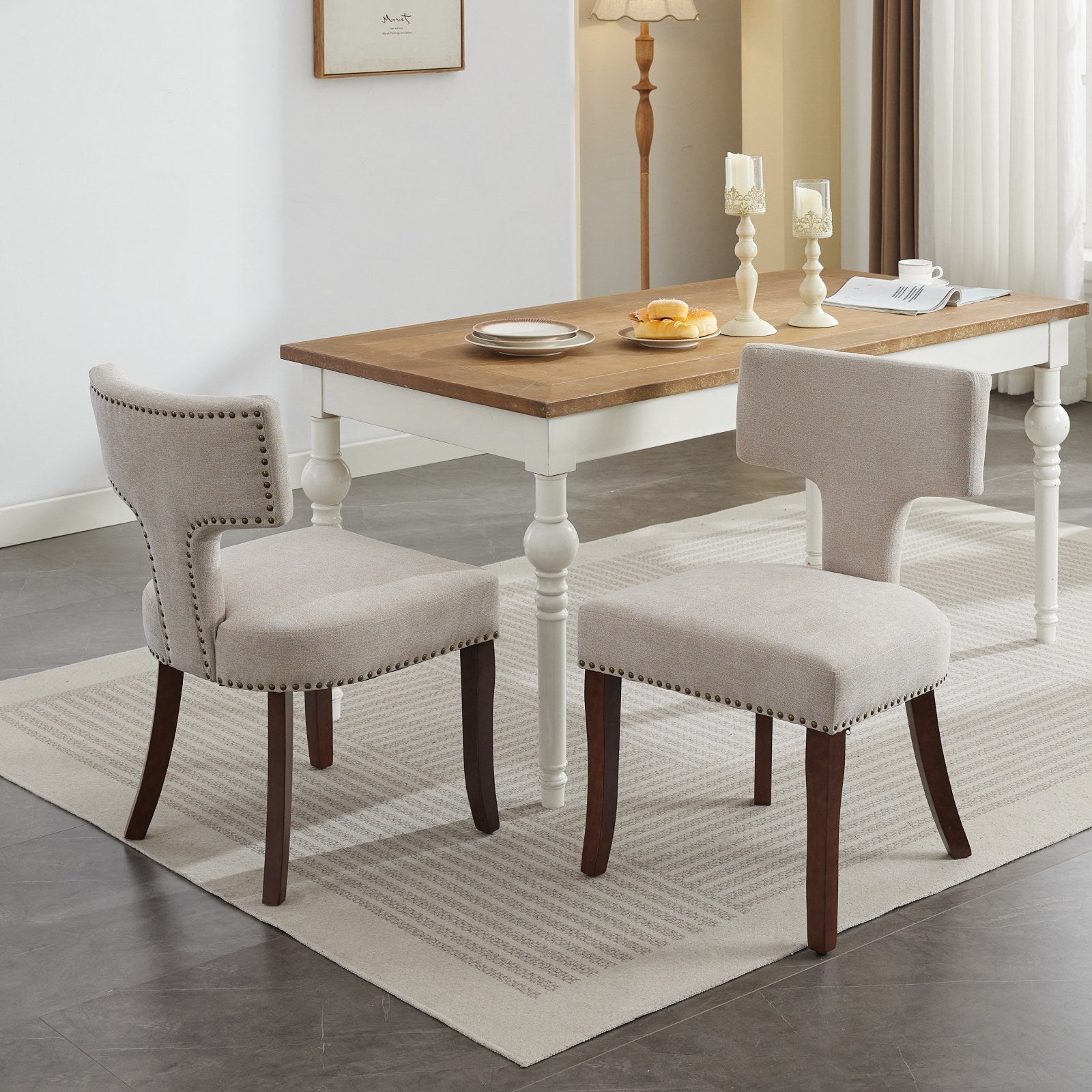 Mid Century Modern Dining Chairs Set of 2