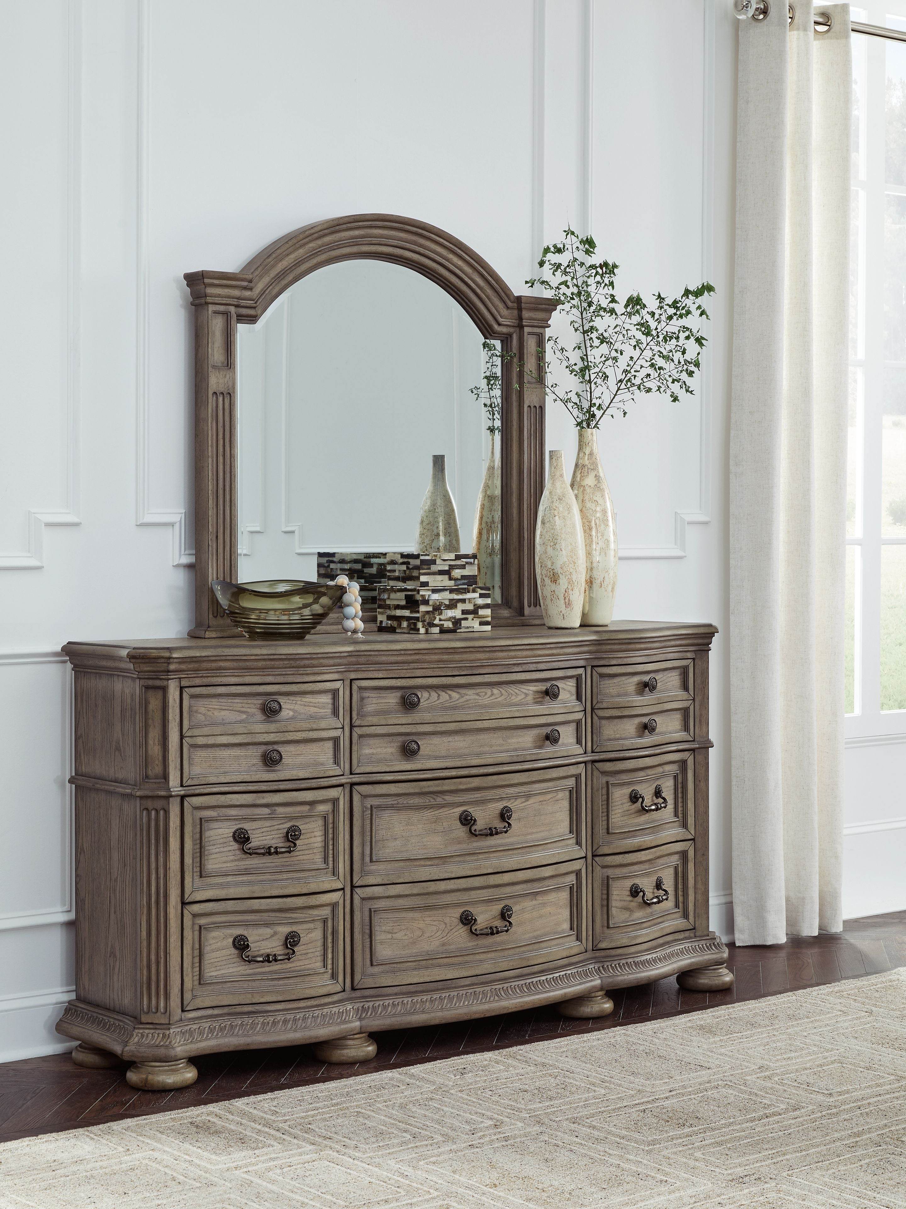 Ardenfield - Dresser And Mirror - Light Brown-2