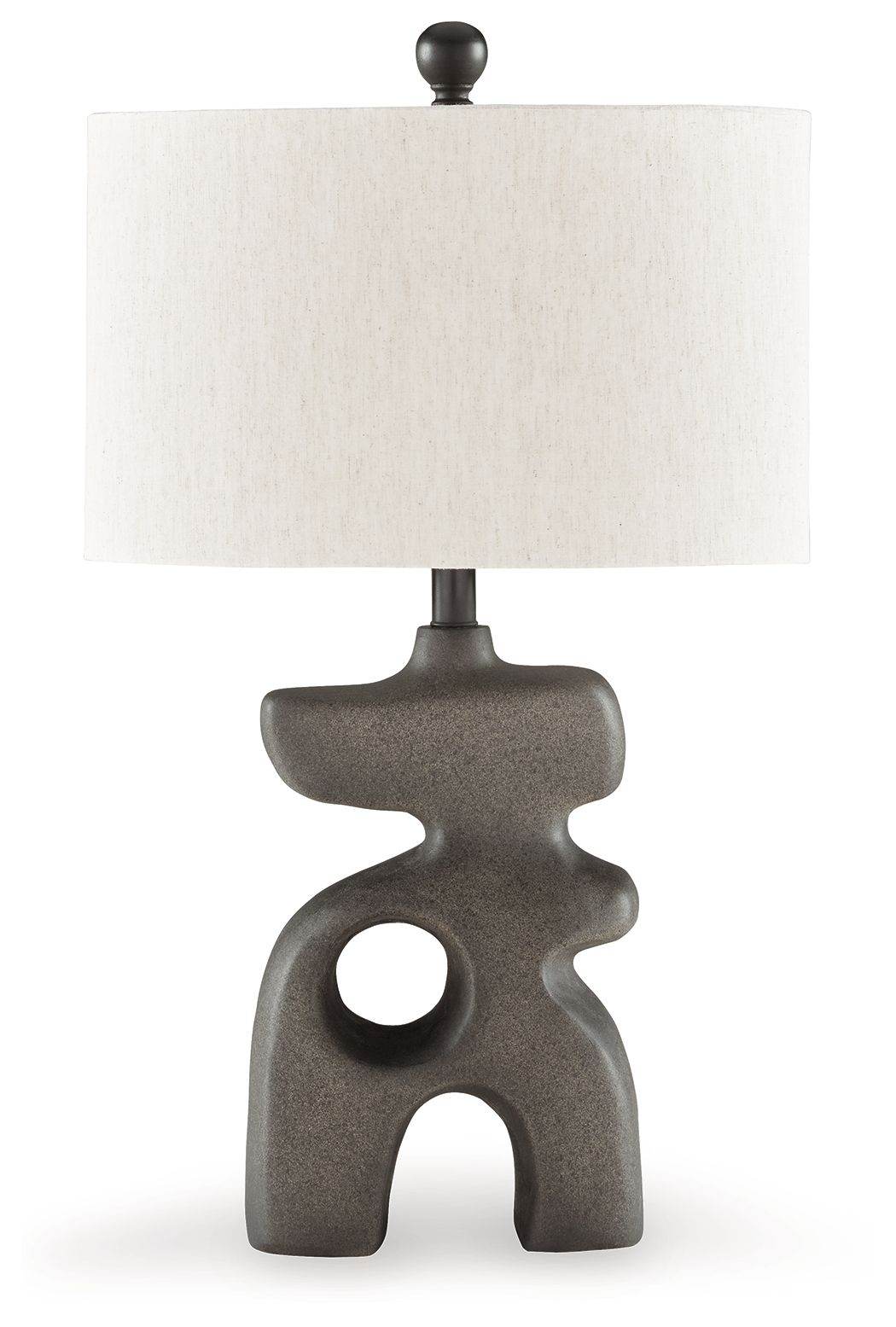 Danacy - Paper Table Lamp - Distressed Black-0