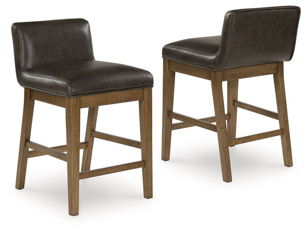 Cabalynn - Upholstered Barstool (Set of 2) - Two-tone Brown-2