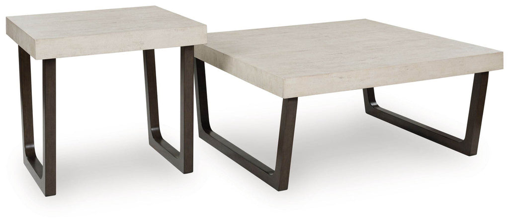 Westenfort - Occasional Table Set (Set of 2) - Espresso / Gray-0