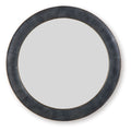Corinsworth - Accent Mirror - Charcoal / Brass Finish-0