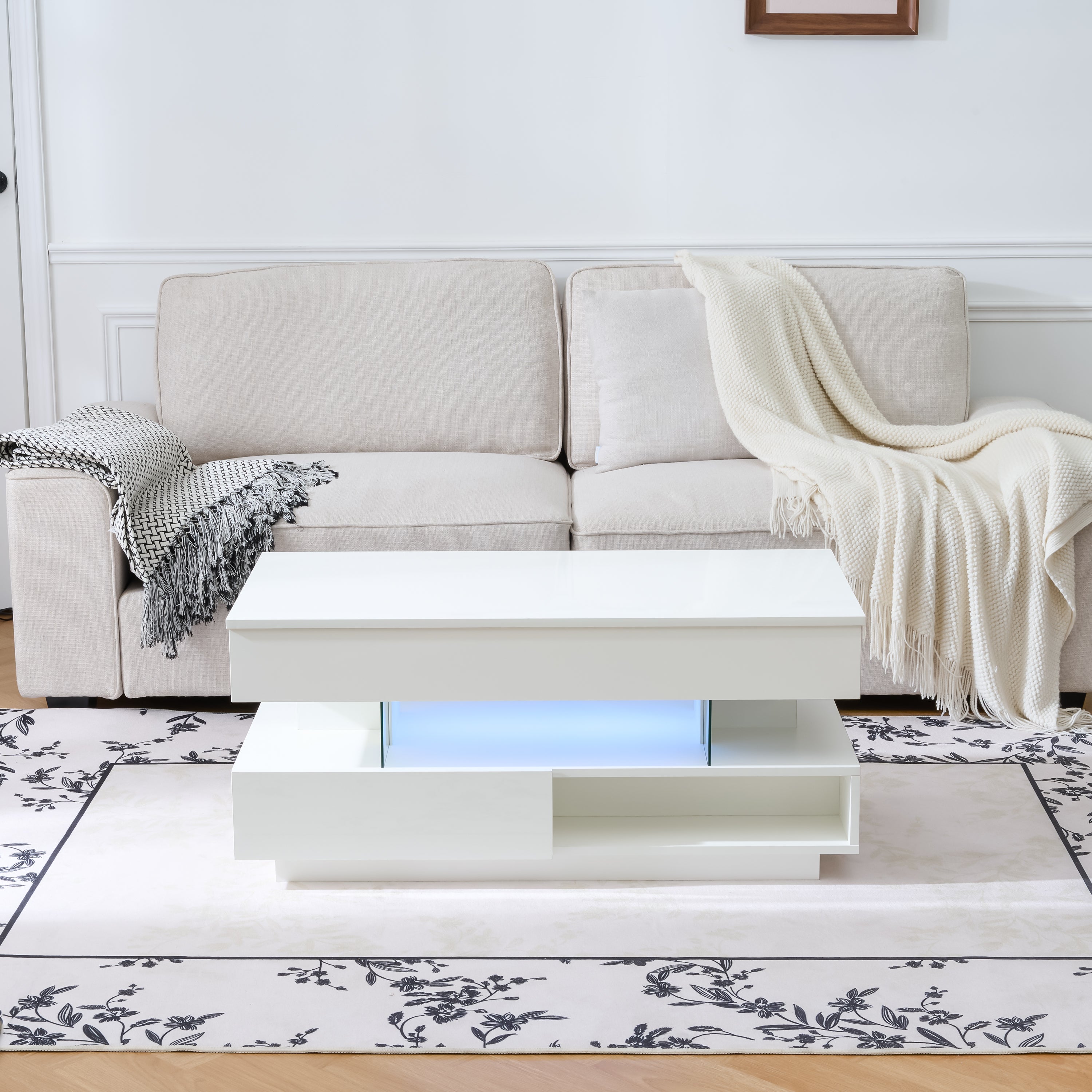 Lift Top Coffee Table with Hidden Compartment