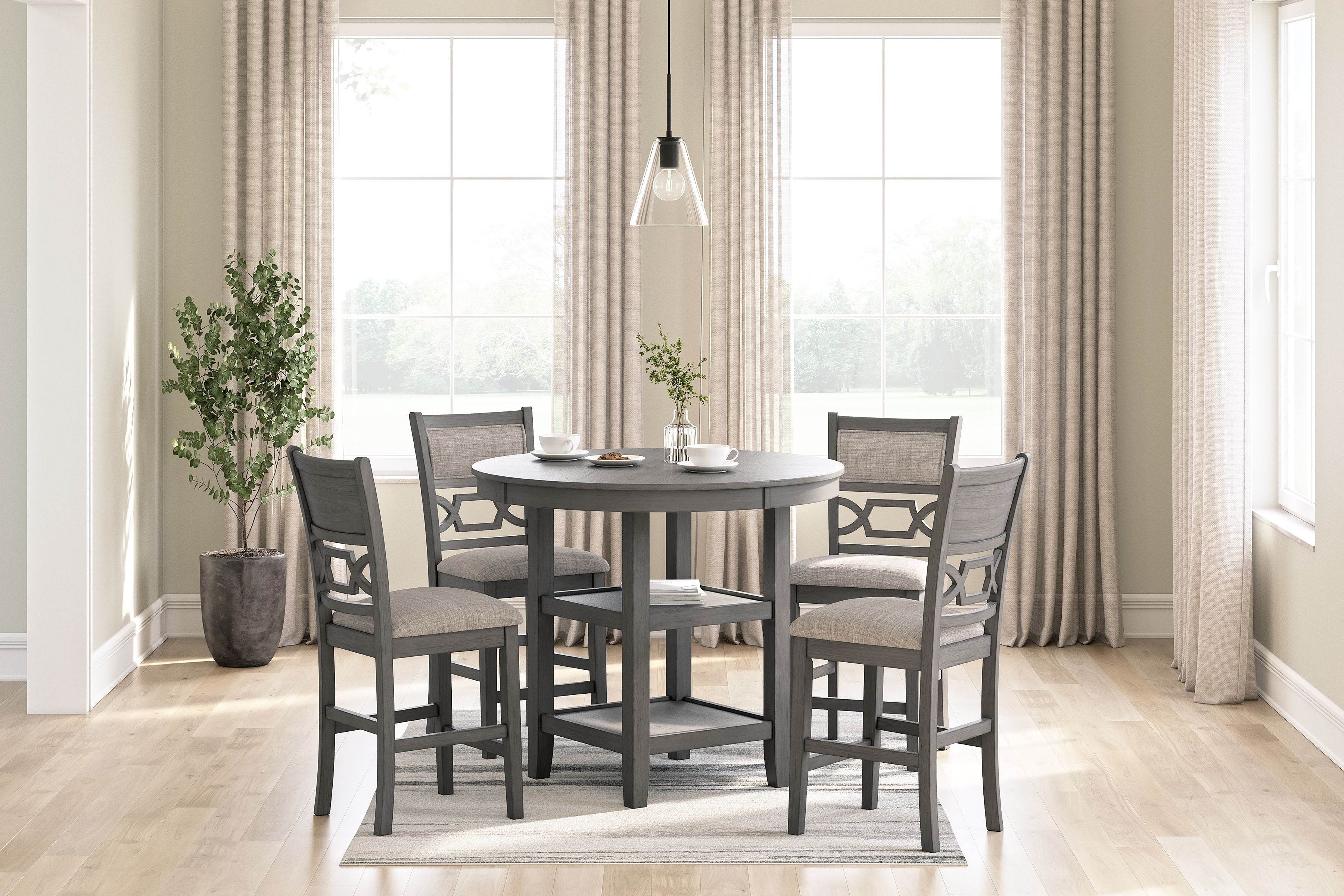 Wrenning - Drm Counter Table Set (Set of 5) - Gray-1