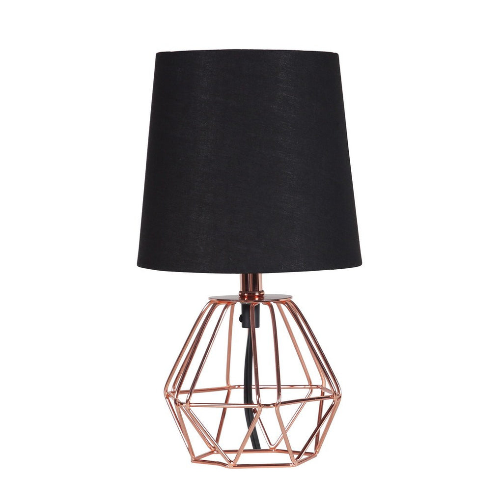 11.25' Copper Metal Table Lamp 'Wesley Geometric', Copper