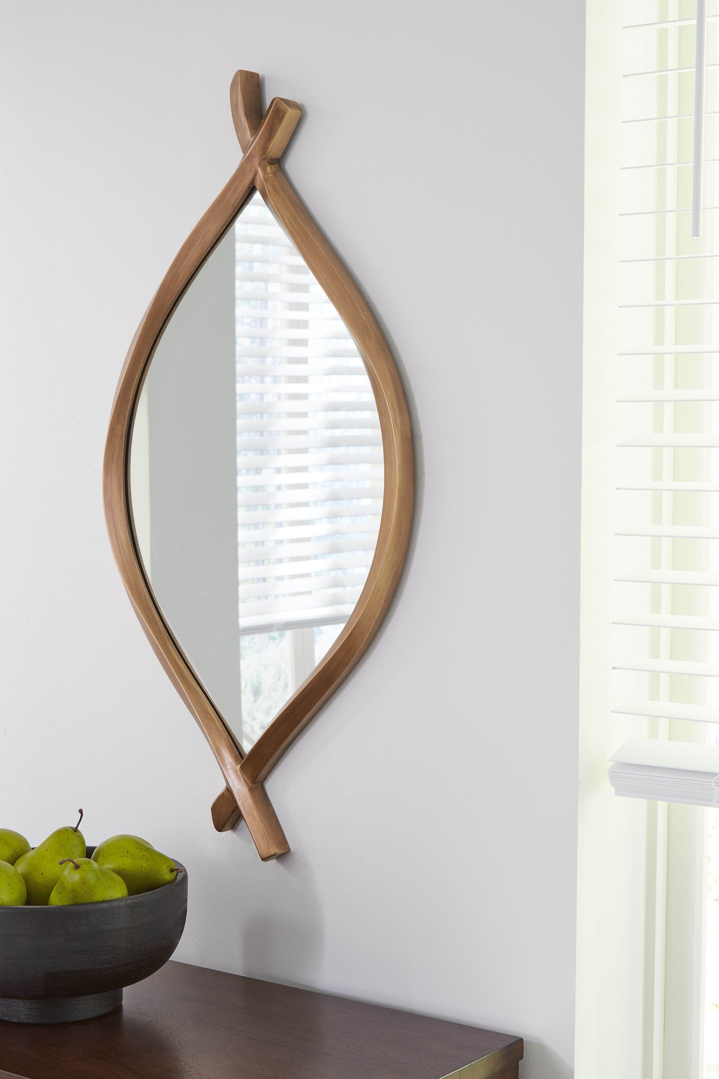 Bartner - Accent Mirror - Antique Gold Finish-2