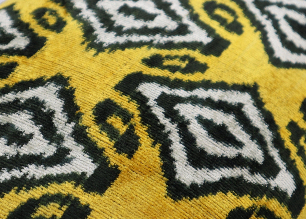 Canvello Black And Yellow Throw Pillows For Couch with Down Insert - 16x24 in