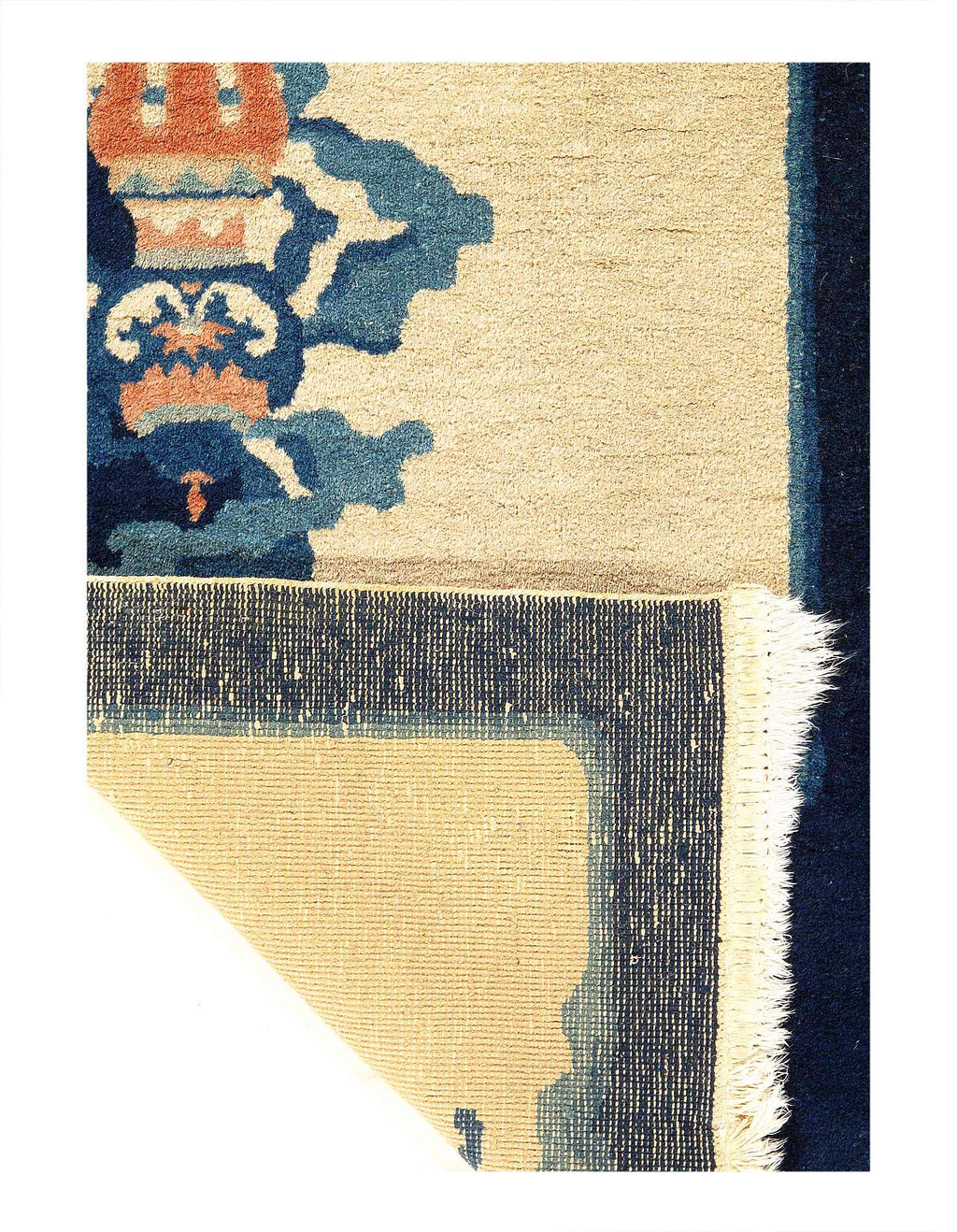 Canvello Elegance and Opulence An Antique Chinese Art Deco Rug - 2' X 2'11''-1
